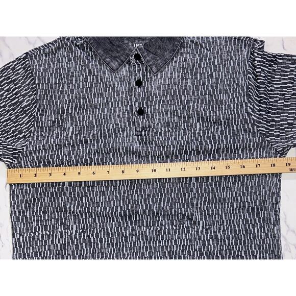 NWT Indigo Star Short Sleeve Knit Burnout Polo Small - Picture 3 of 8